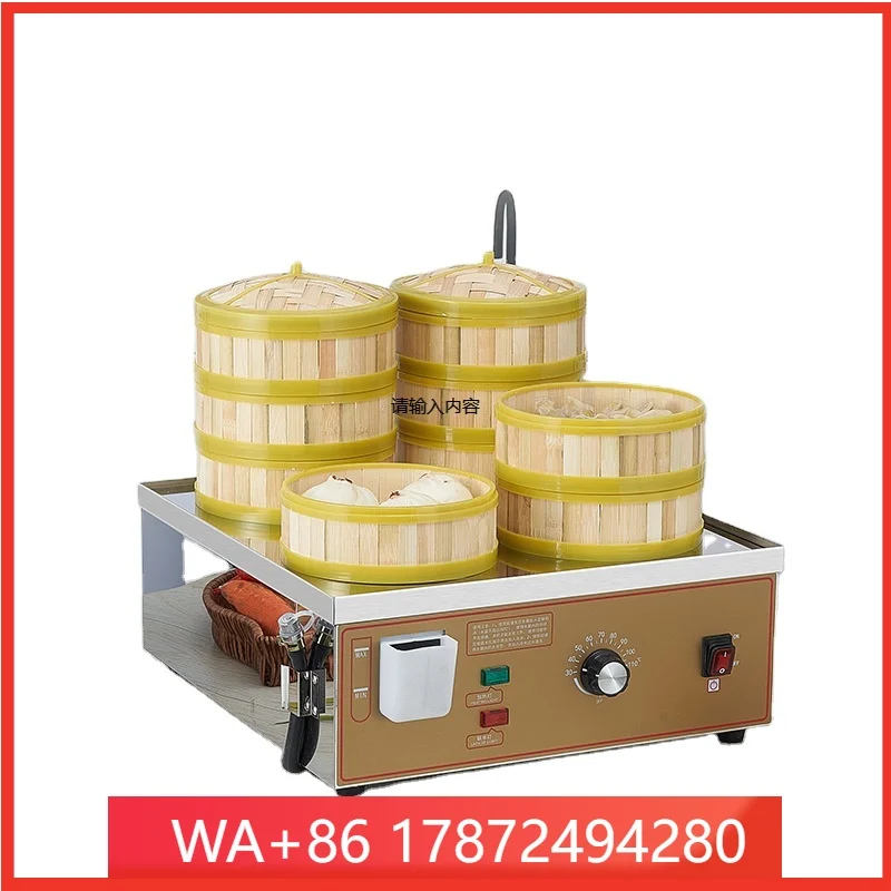 Home Restaurant 2/4/6 Hole Bun Steamer With Water Inlet Outlet Chinese Bread Momo ege Bun Warmer Steaming Steamer
