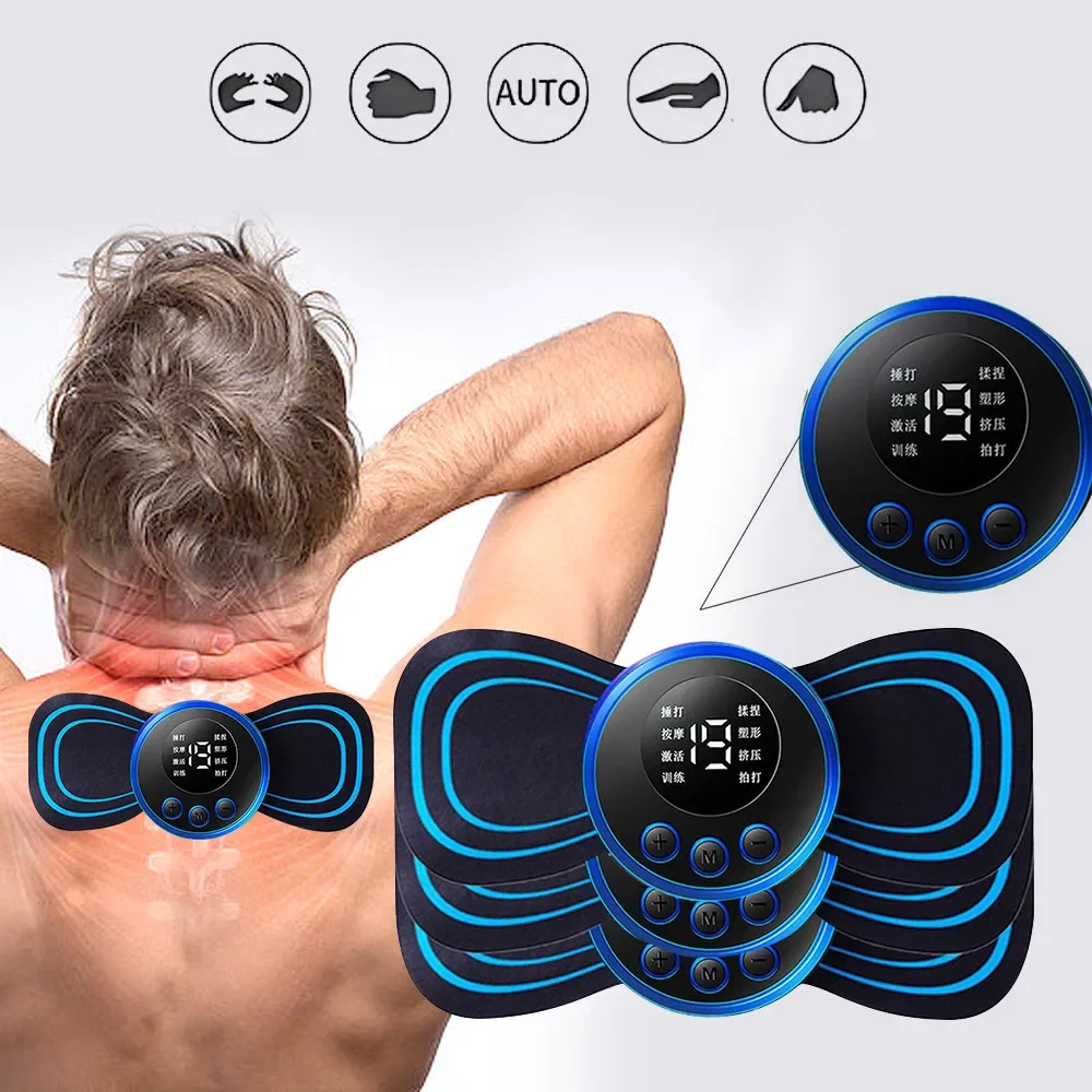 

Electric Cervical Massage Patch, Neck Massager, EMS Muscle Stimulator, Low Frequency Pulse Massage Pads, Relaxation Tool