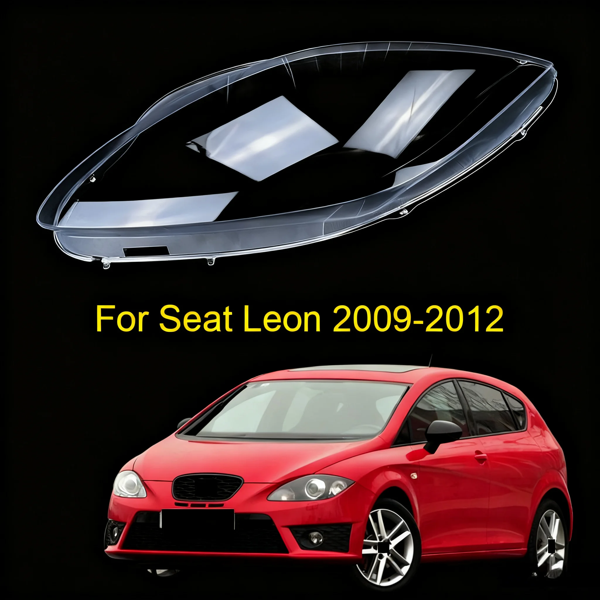 

Для SEAT LEON 2009 2010 2011 2012, корпус фар автомобиля, крышка фары, линза фары, стекло, авто крышка корпуса