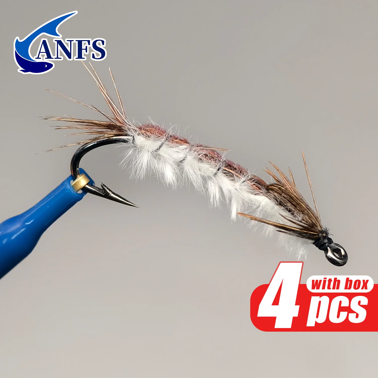 Moscas ANFS Nymph y Seca Atadas a Mano para Trucha