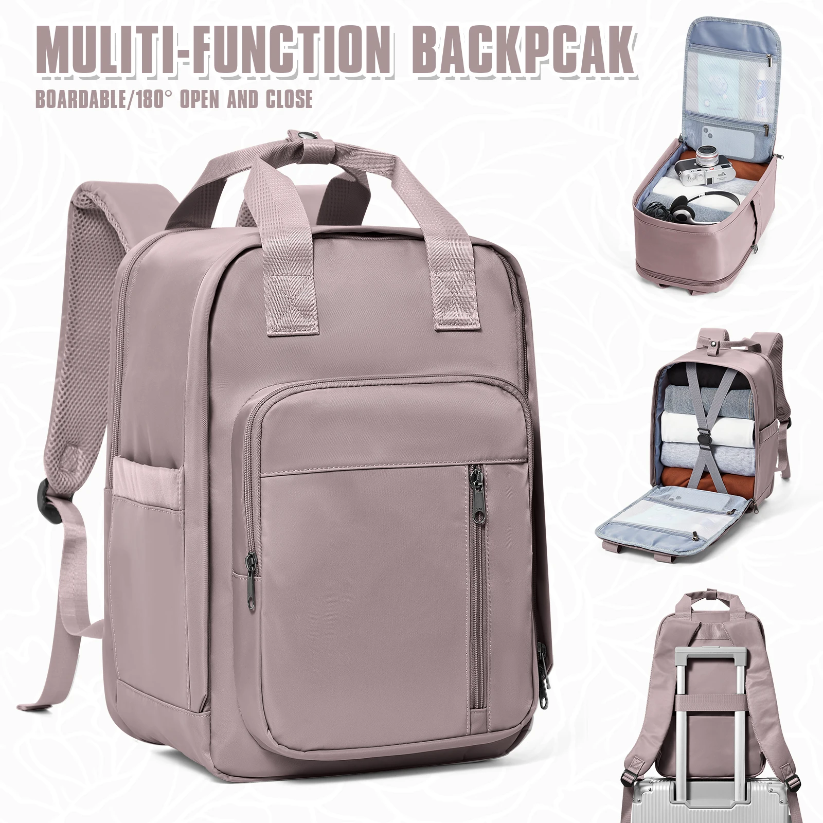 Work Laptop Backpack, Travel Backpack for Women Men, Simple Top Handle School Backpack For Teen Girls, Stylish Teacher Nurse Bag