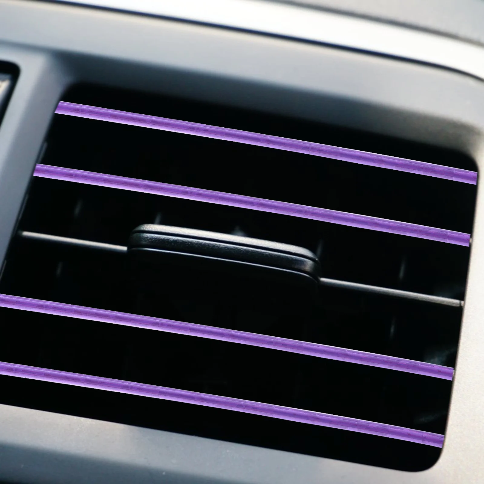 

10Pcs Car Vent Outlet Clip Trim Rhinestone U Shape Decorative Strip Conditioning Interior Enhancement