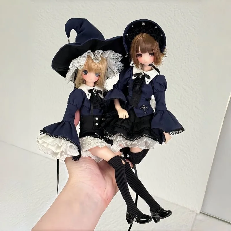 （customization 30day）BJD doll clothes suitable for ob24 azone size Cute suspender skirt clothing set doll accessories (3 points)