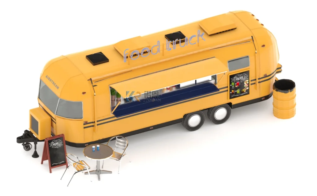 Diskon Besar Trailer makanan Trailer gerobak pabrik penjualan terlaris perjalanan Camper aluminium Airstream Van Trailer untuk dijual