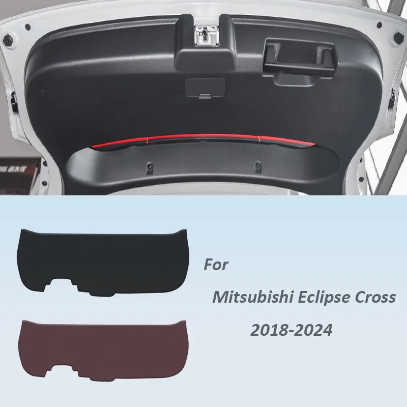 Para Mitsubishi Eclipse Cross 2018-2024, alfombrilla protectora antipatadas para maletero trasero de coche, almohadilla decorativa de cuero PU, alfombrilla antisuciedad