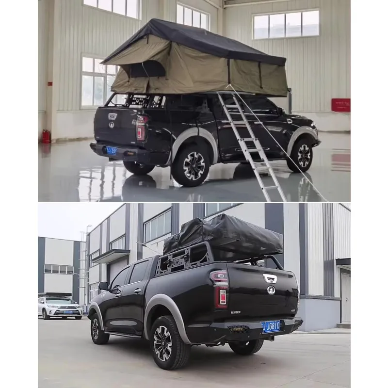 Sunday Campers 4X4 جودة قابلة للطي في الهواء الطلق شل سقف أعلى خيمة تمديد نوع التخييم لينة على السطح #4