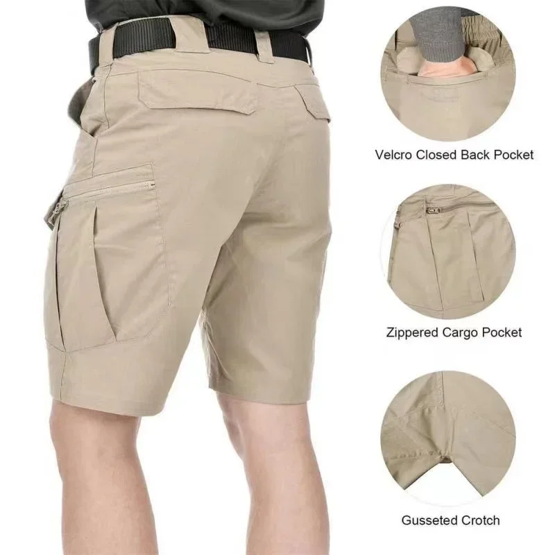 Shorts Men Urban Military Waterproof Cargo Tactical Shorts Male Outdoor Camo Breathable Quick Dry Pants Summer Casual Shorts