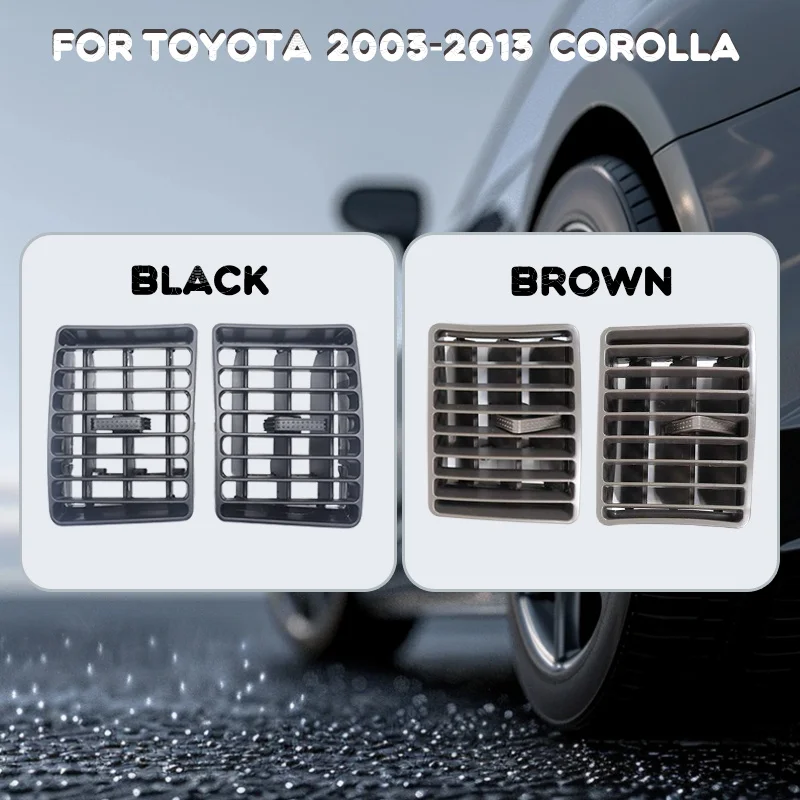 For Toyota 2003-2012 2007-2013 COROLLA Car Conditioning Interior AC Accessories Air Vent Grille Dashboard Panel Outlet Kit Panel