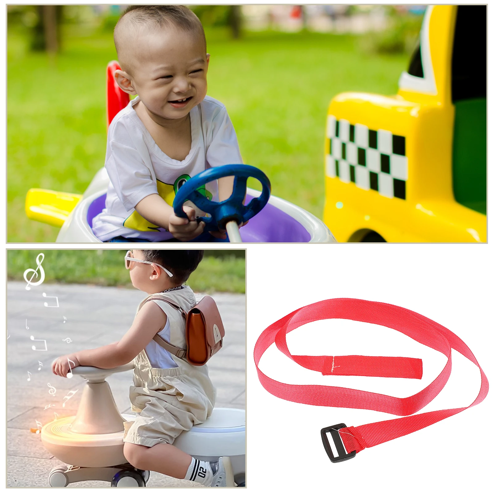 

20pcs Swaying Car Pulling Rope Kids Twisting Scooter Thickened Towing Strap 100cm Reusable Washable Lightweight Portable Fabric