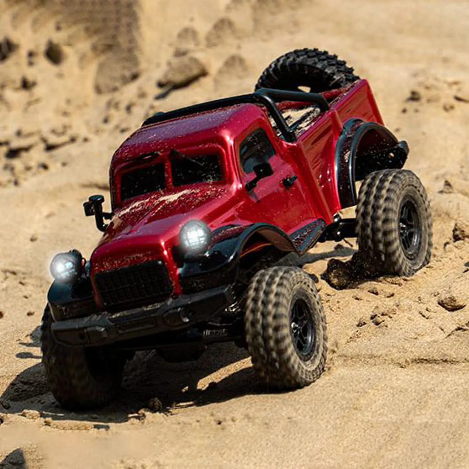 

1/18 Remote Control 4WD Rock Crawler Car Simulation Pickup Truck 2.4GHz RC Crawler Brushed Motor Battery Light Ready to Run