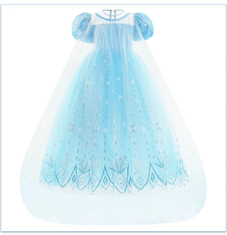 Elsa Costume Frozen Anna Dress Snow Queen Fancy Cosplay Dance Party Tutu elegante bambino vestire vestiti di carnevale 2-10 anni