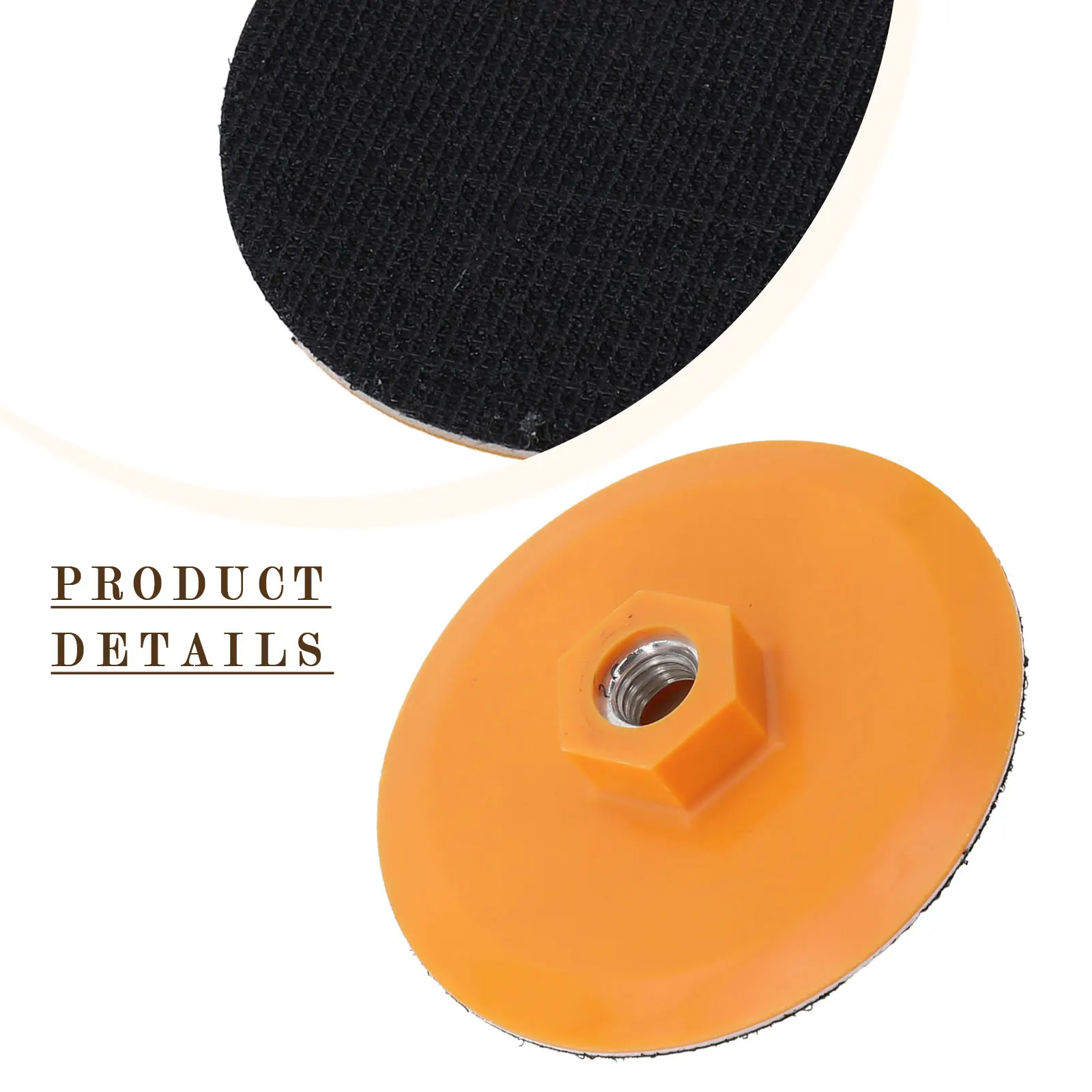 3 4 Inch Backing Pad Sanding Disc Backing Pad Middle Soft Layer Plastic Material Grip Buffing Pads High-quality Materials