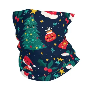 ¡Feliz Navidad y felices vacaciones! Bandana Funda para el cuello Bufanda estampada Mascarilla cálida Deportes al aire libre Unisex Adulto para todas las estaciones