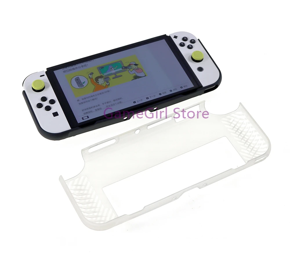 10pcs For Nintendo Switch OLED Game Console Shockproof TPU Silicone Cover Housing Shell Protective Case