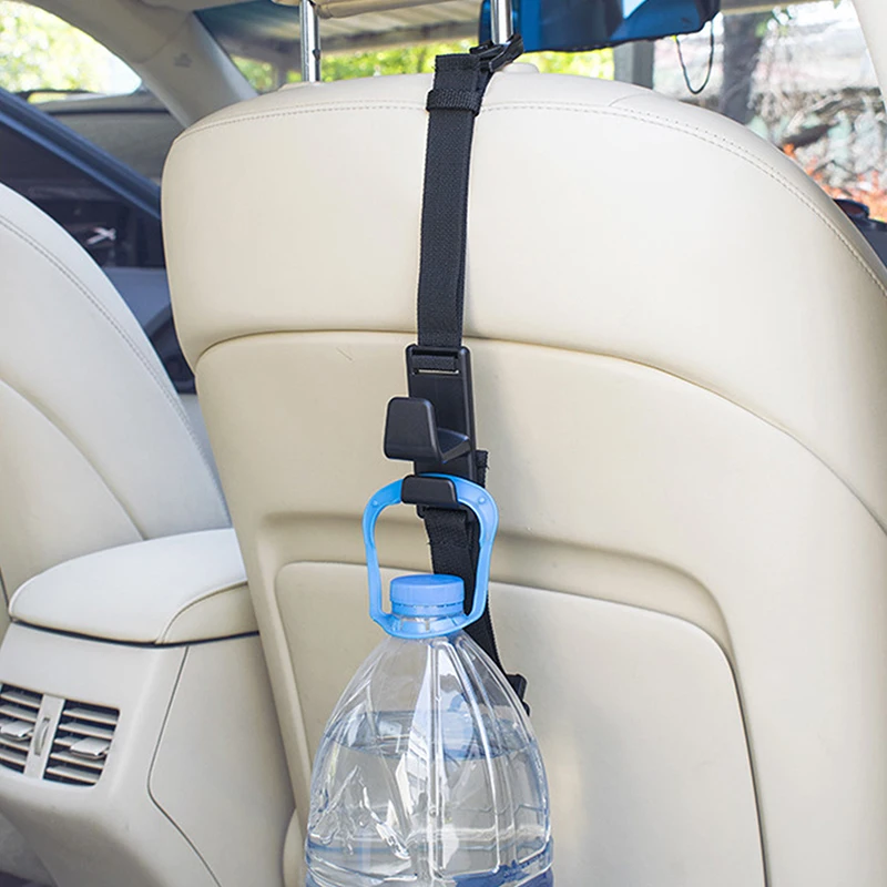 Universal Car Seat Back Hook Adjustable Auto Fastener Clip Grocery Bag Hanger Holder Car Headrest Hanger Interior Accessories