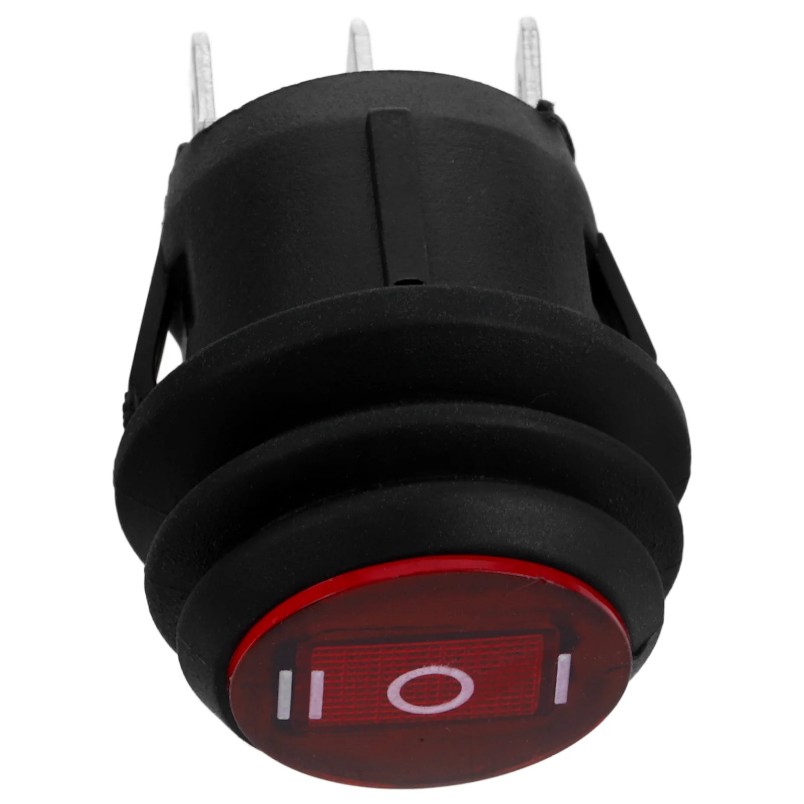 

Waterproof SPDT Car Switch Rocker Toggle 3- 20mm Round Button Red Easy Install Boat Car Motorcycle Single Pole