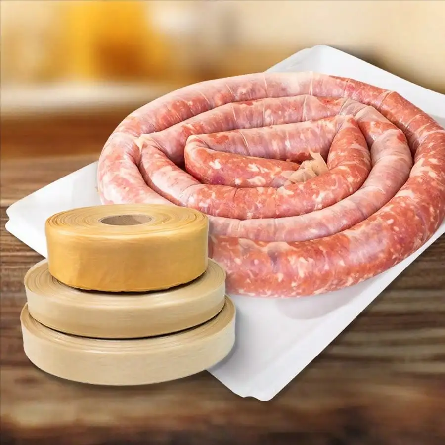 1-30 Meters Collagen Sausage Casing Sausage Shell Meat Packing Tools Sausage Maker Tools Sausage Maker Sausage Casings