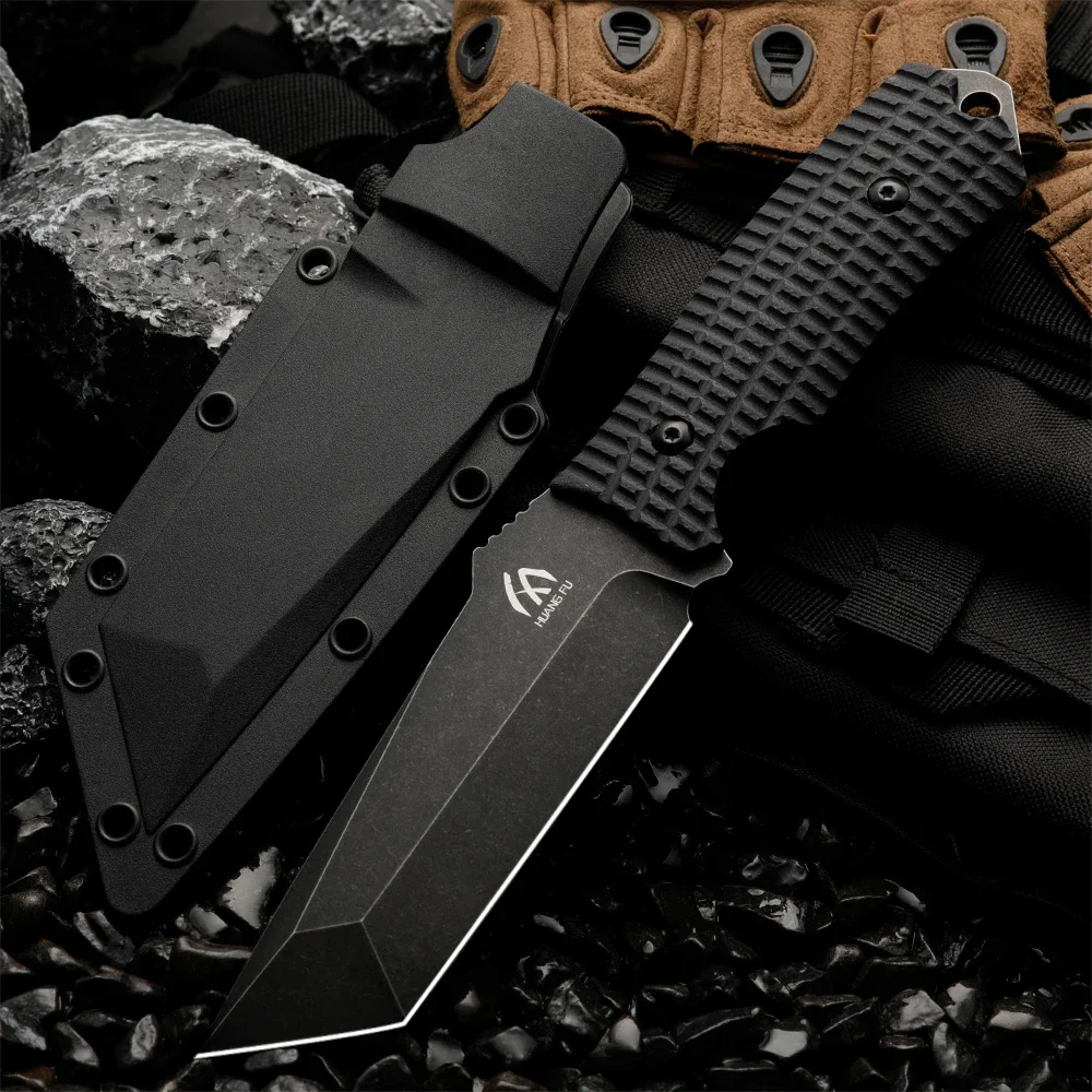 High quality multifunctional fixed blade - outdoor camping, rescue, and emergency survival knife, men's gift