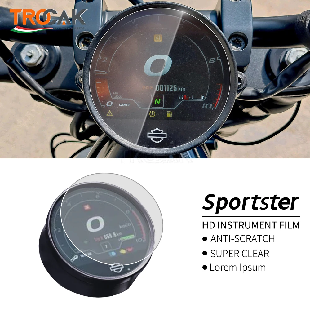 For Harley-Davidson Sportster S 1250 RH1250 2021 Motorcycle Instrument Protection Film Scratch Cluster Screen Sticker