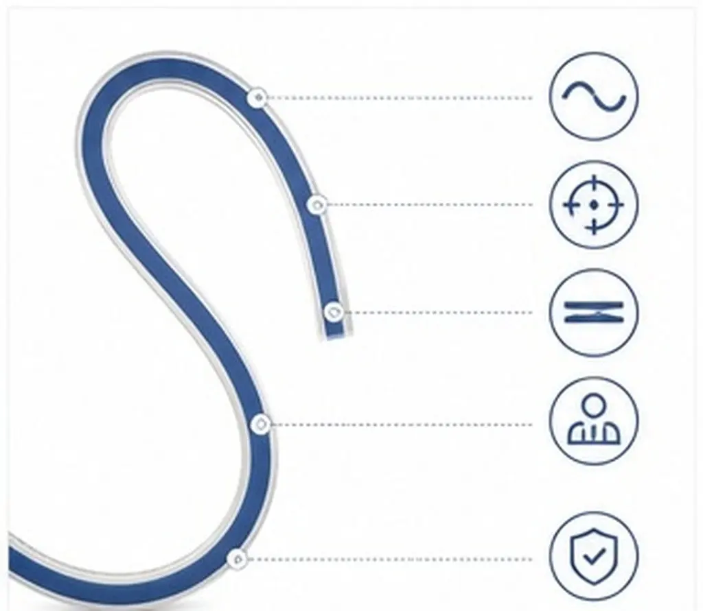 Plastic Flexible Curve Ruler Snake Shape Measuring Tape Flexible For Dress Making Engineer 50CM Drafting Engineering