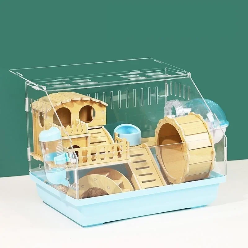 Hamster Cage Golden Bear Special Double-storey Large Villa Cheap Large Breeding Box House Nest Supplies Toys