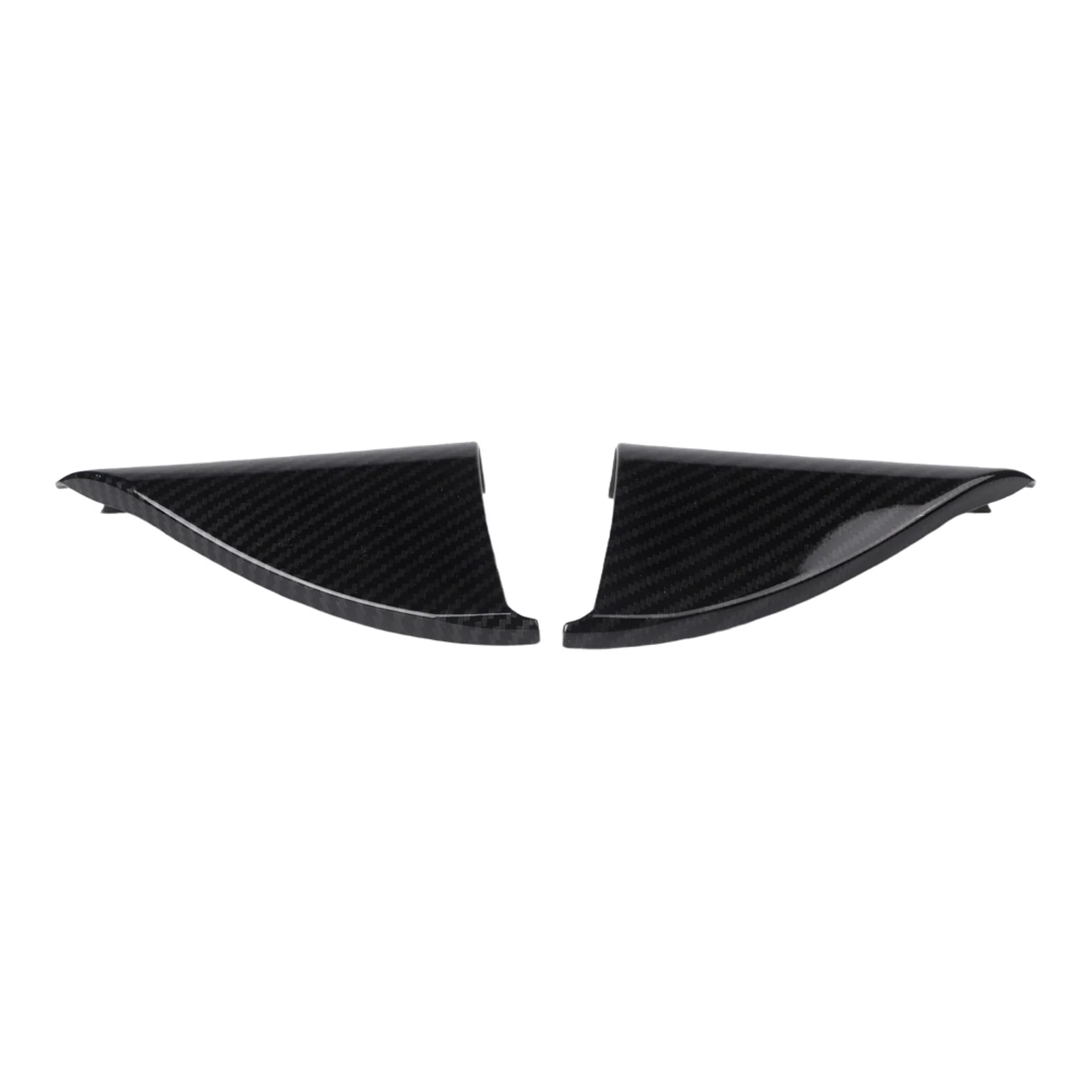 Car Customization Carbon Fiber A-Pillar Cover Trim Front Door A-pillar Decoration Anti-fade Trim ABS Trim Cover Perfect Fit
