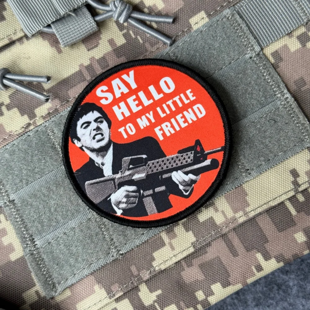 Funny Movie Quote Printed Hook & Loop Patch 