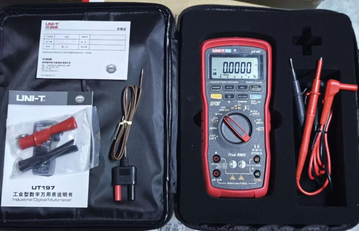 1pc UNI-T UT197 Industrial Handheld Digital Multimeter Detector Multi-meter *SY