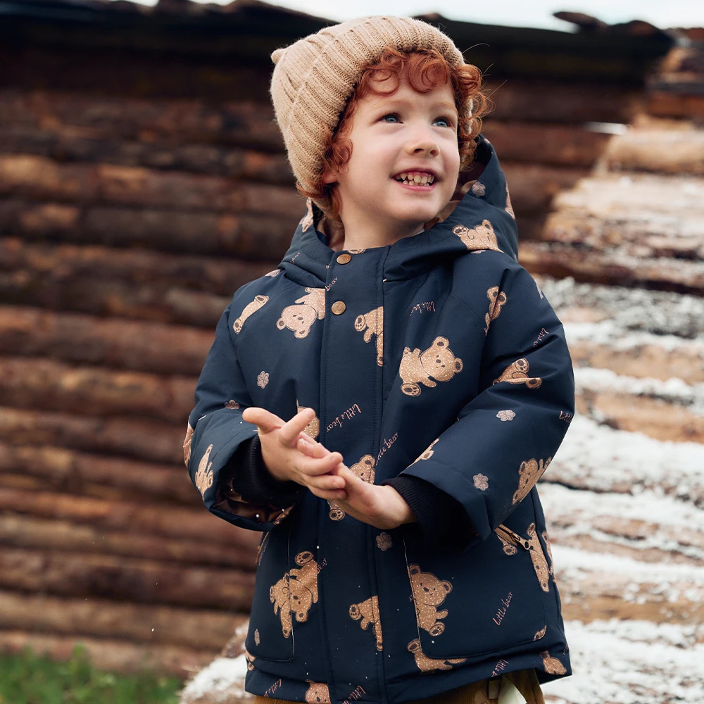 Dave Bella Boy's Loose Jacket Puffer Kids Down Coats For Children’s Winter Outerwear Casual 4- to 12-year-old Clothes DB4264885