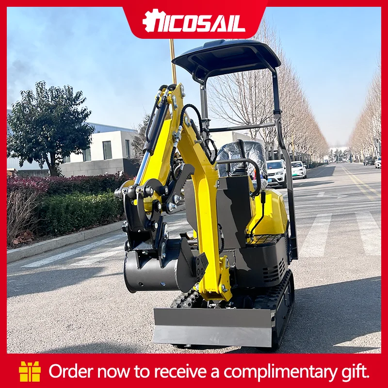 

Компактный мини-экскаватор OKW08 для расширения и ремонта семейного патио, 0,8 тонны, 1,0 тонны, микроэкскаватор