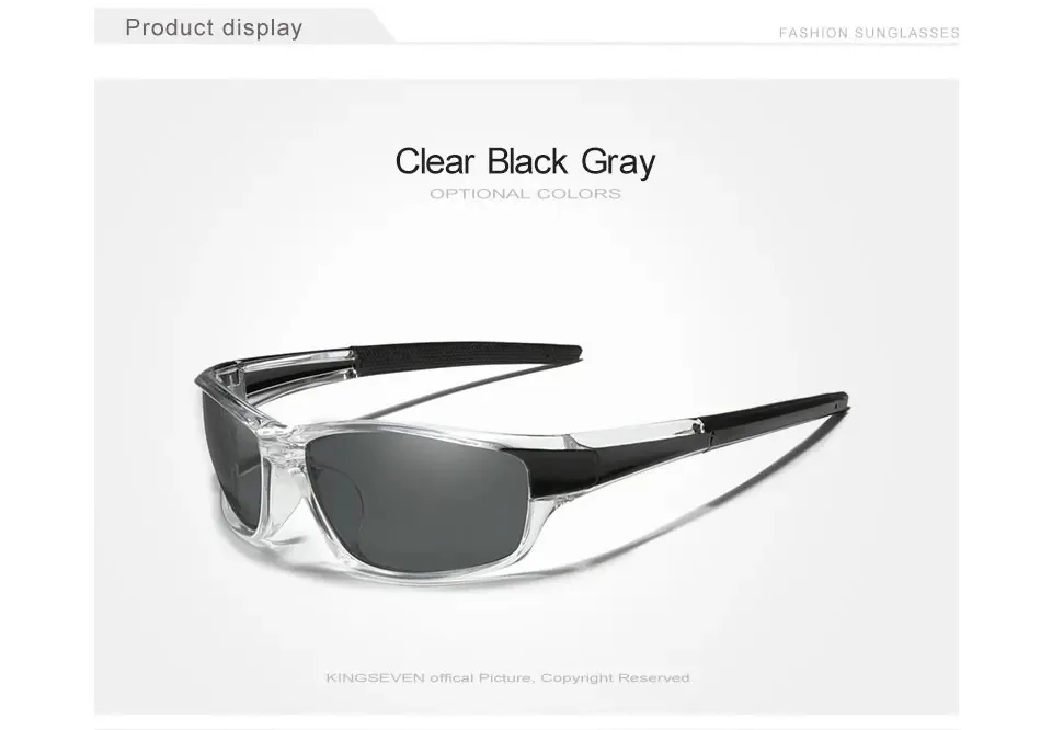 KINGSEVEN Neue Design männer Sport Sonnenbrille Polarisierte Frauen UV400 Objektiv Mode Fahren Im Freien Radfahren Anti-Glare Brillen – Detail 2