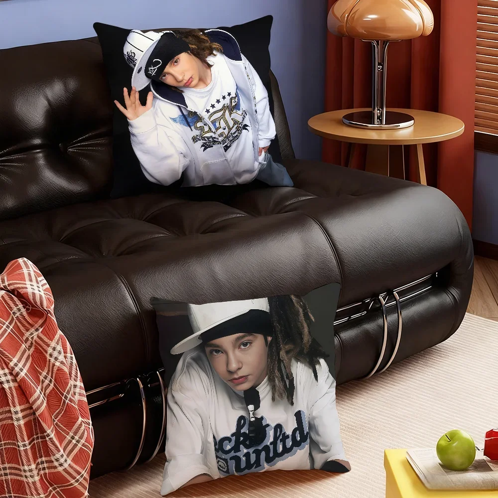 Singer T-Tom K-Kaulitz Cool cushion cover Soft Smooth Pillow Case Hidden Zipper Washable Decorative Couch Office Gift