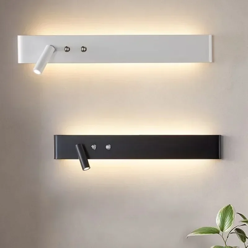 

Minimalist bedside wall light, luxurious and minimalist bedroom background wall light, Nordic hotel room creative reading light
