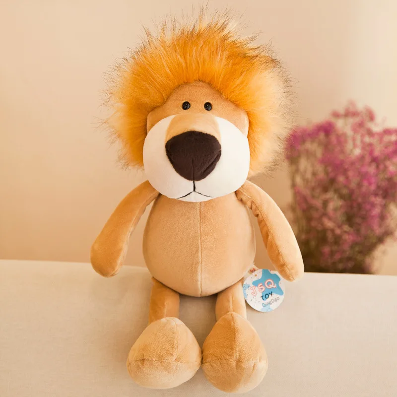 Forest Animal Tiger Doll Lion Elephant Monkey Giraffe Jungle Doll Plush Toy Children's Doll