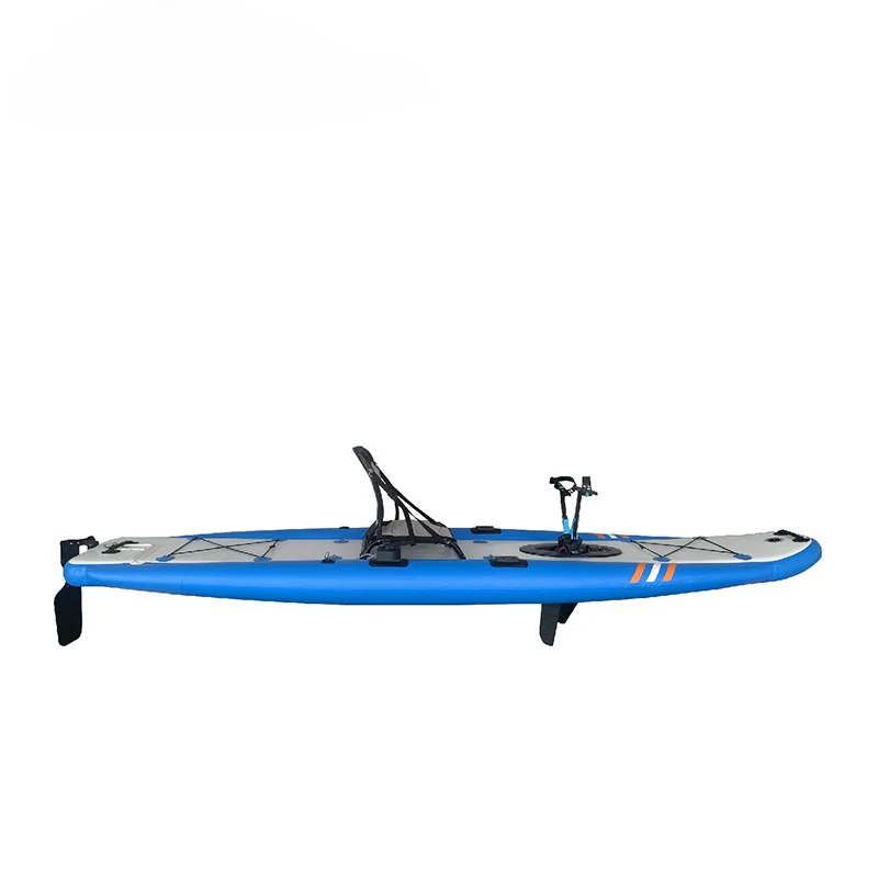 Water Racing Pedal Boat Inflatable Surfboard Pedal Style Float Paddleboarding Beginner Water Skateboardpromote sales