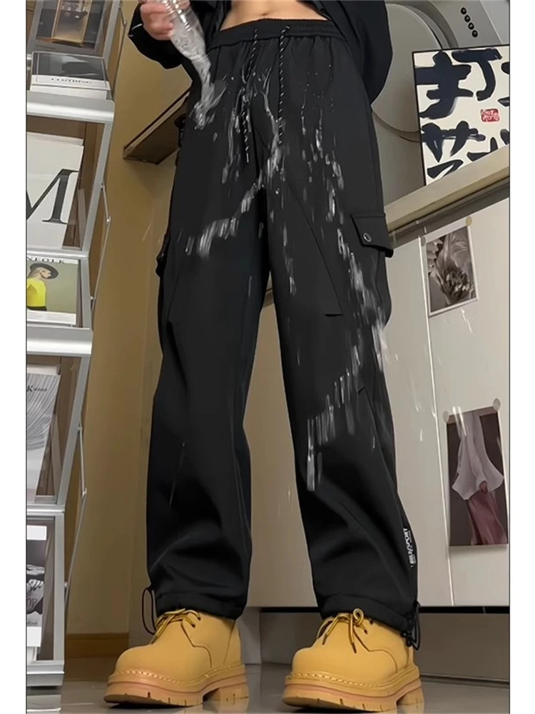 

Мужские водонепроницаемые рабочие брюки American Sle для активного отдыха, прямые брюки из софтшелла, модные, прочные, повседневные брюки-карго