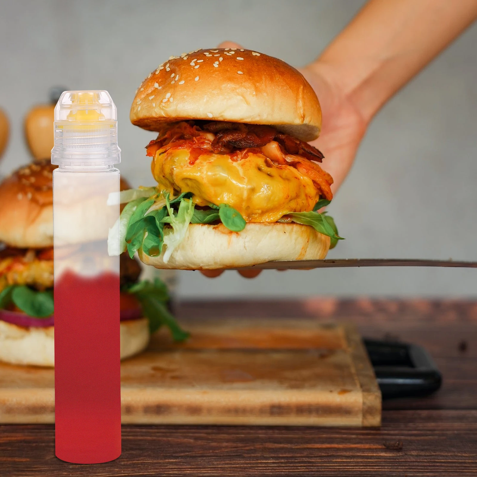 

10 pcs Thick Reusable Jam Bottles Leak Proof Squeeze Sauce Storage Containers Lightweight Oil Honey Packaging Transparent