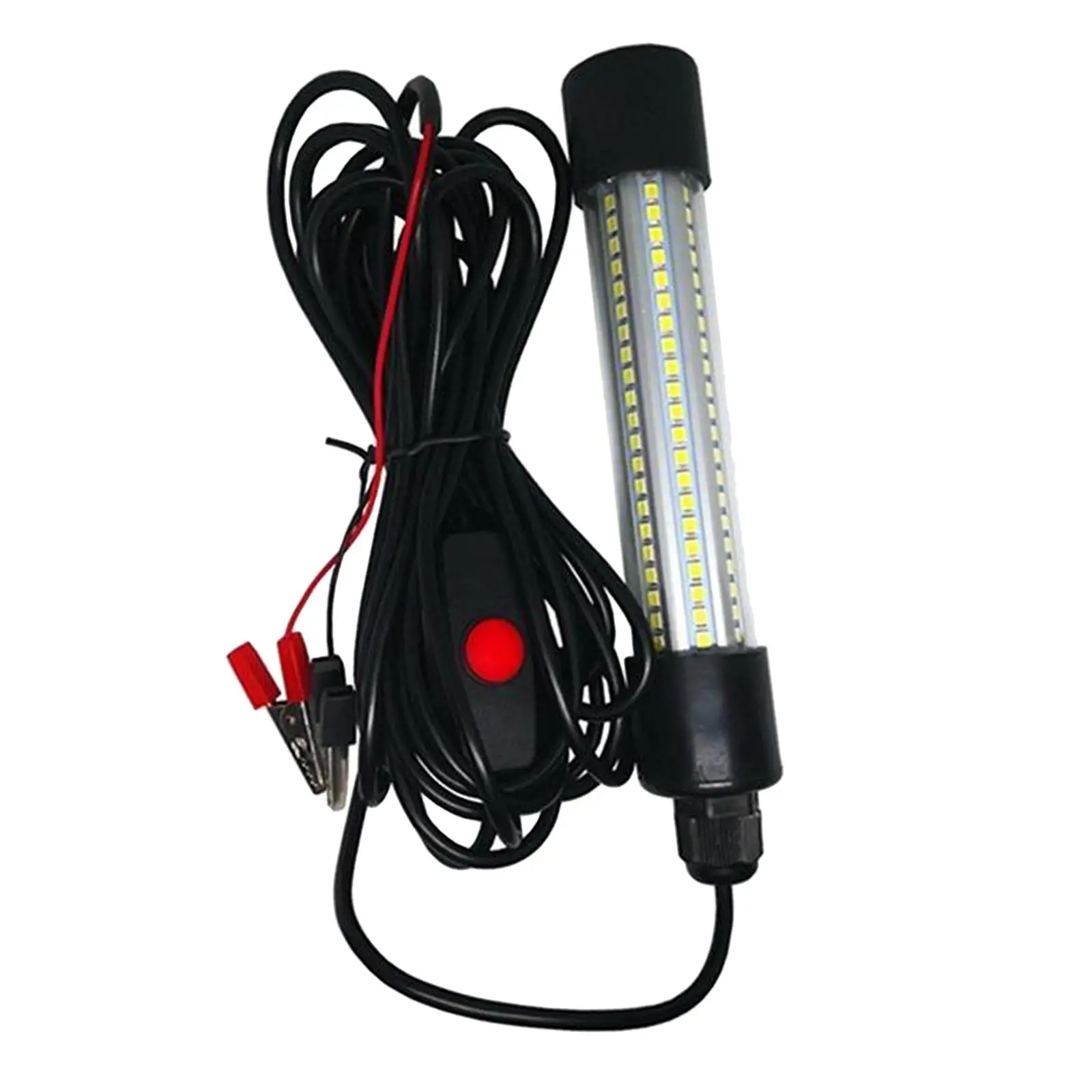 LED Submersible Fishing Light Underwater Fishes Finder , Prawns, Squid Attractive Lamp with 6m/20ft