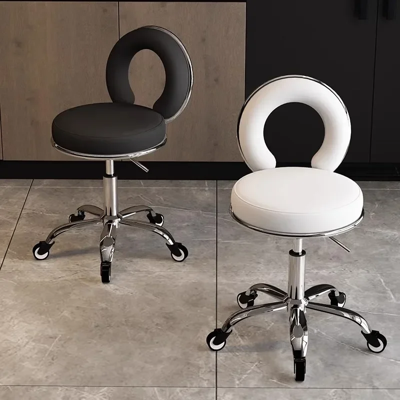 Big Work Stool Lifting Round Stool Beauty Stool Rotating Pulley Hair Stool Makeup Stool Hair Salon Household Goods
