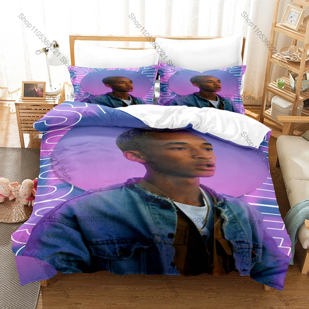 Cool Jaden Smith SYRE Album 3PCS Bedding Duvet Cover + 2 Pillowcases Lost Boy Icon Fan Quilt Set Twin Full Queen King Hip Hop