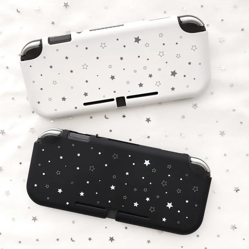 Original Pentagram Switch Lite Protective Case Black Matte Soft Tpu Star Pattern Anti Scratch For Gaming Enthusiasts