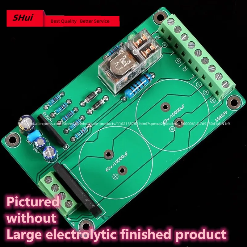 Dual power supply. Two electrolysis (2*35mm) rectifier and filter+dual channel protection board.