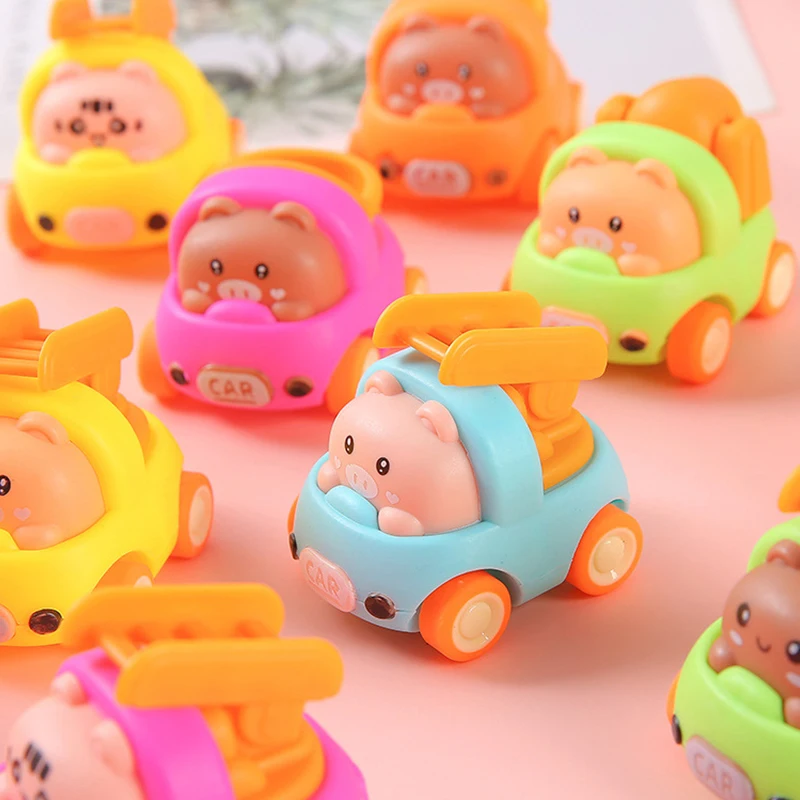 

1/5Pcs Cute Creative Animal Lnertial Engineering Car 1-4 Years Funny Inertia Car Kids Boys Excavator Souptoys Children Toy