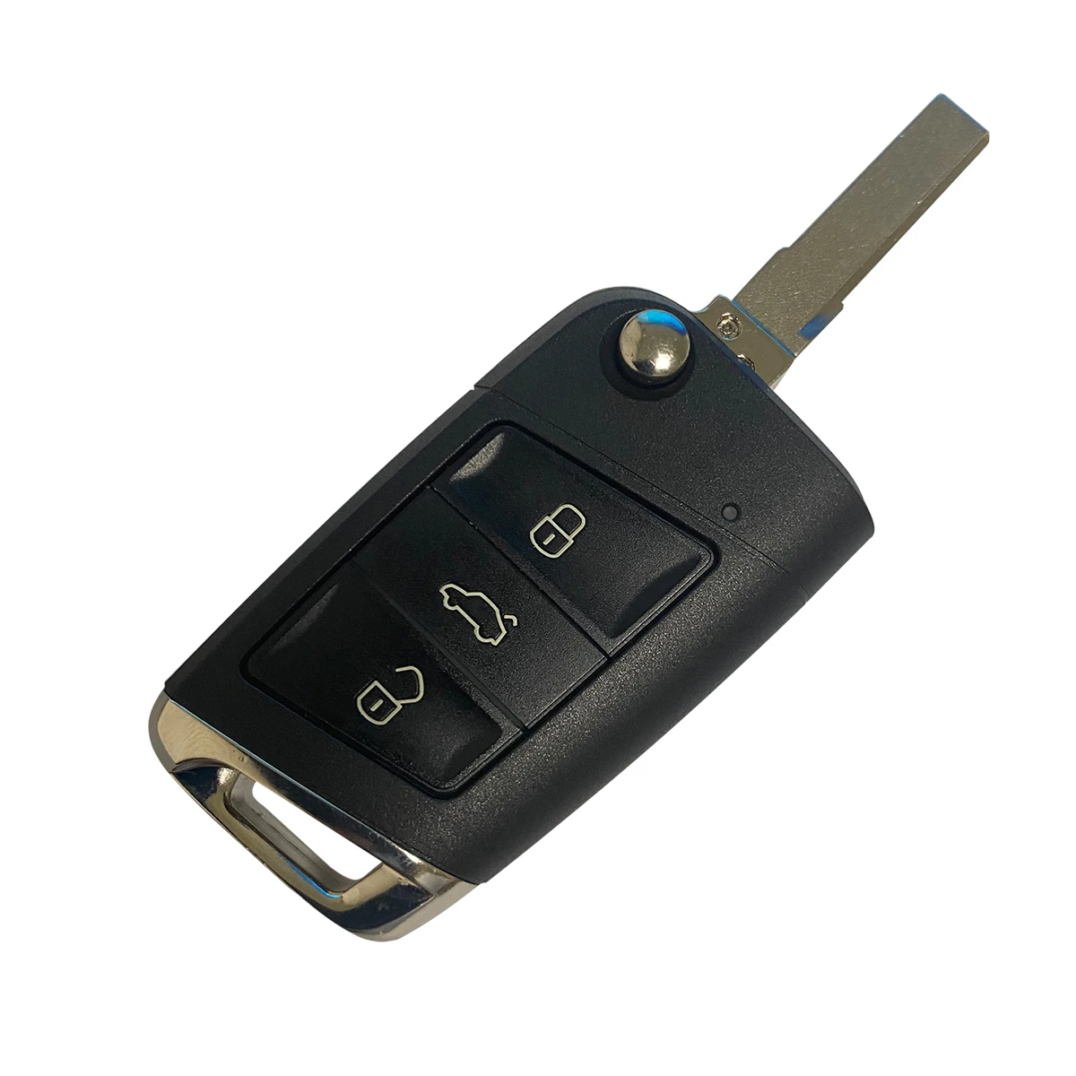 Okey-Substituição remota da chave do carro Shell, caso keyless, autopeças, ajuste para VW Golf 7, GTI, MK7, Skoda, Octavia, A7, assento