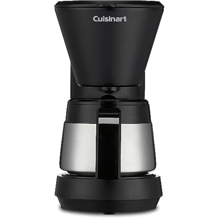 

5-Cup Coffee Maker with Stainless Steel Carafe Removable Water Reservoir Charcoal Water Filter 30-Minute Keep Warm Brew Pause D