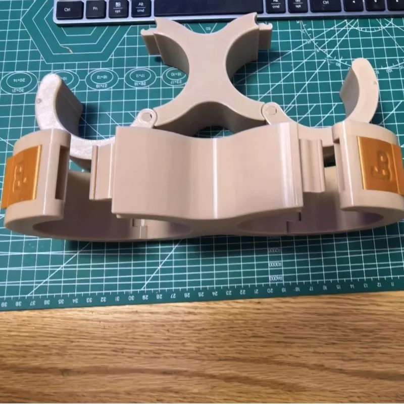 Snap Buckle Wrist Cuff 3D Printed Plastic Decorative Hand Prop Quick Release Couple Cosplay Game Costume Accessory