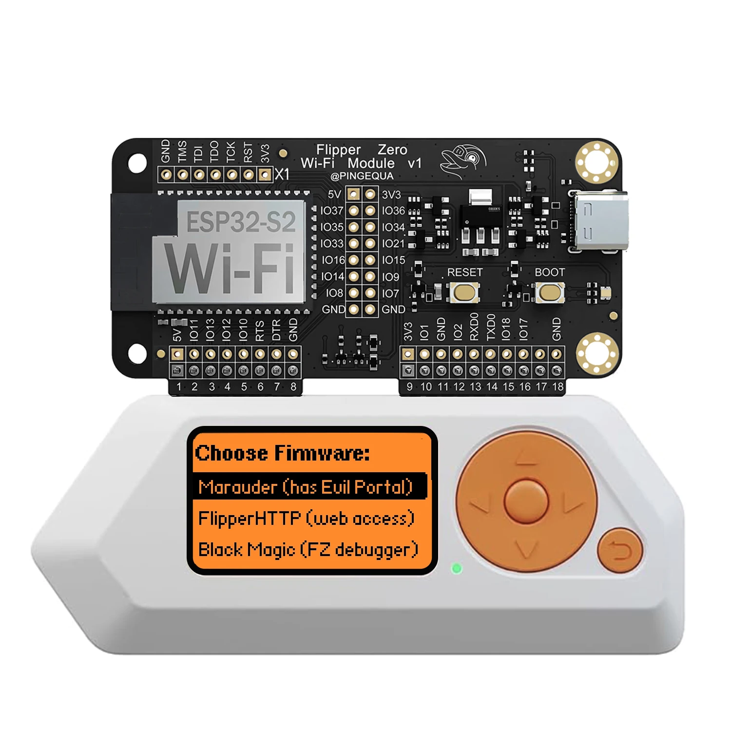 Flipper Zero用WiFi開発ボード、WiFiモジュールESP32スペシャル、事前インストールされたMarauderファームウェア、ワイヤレステスト