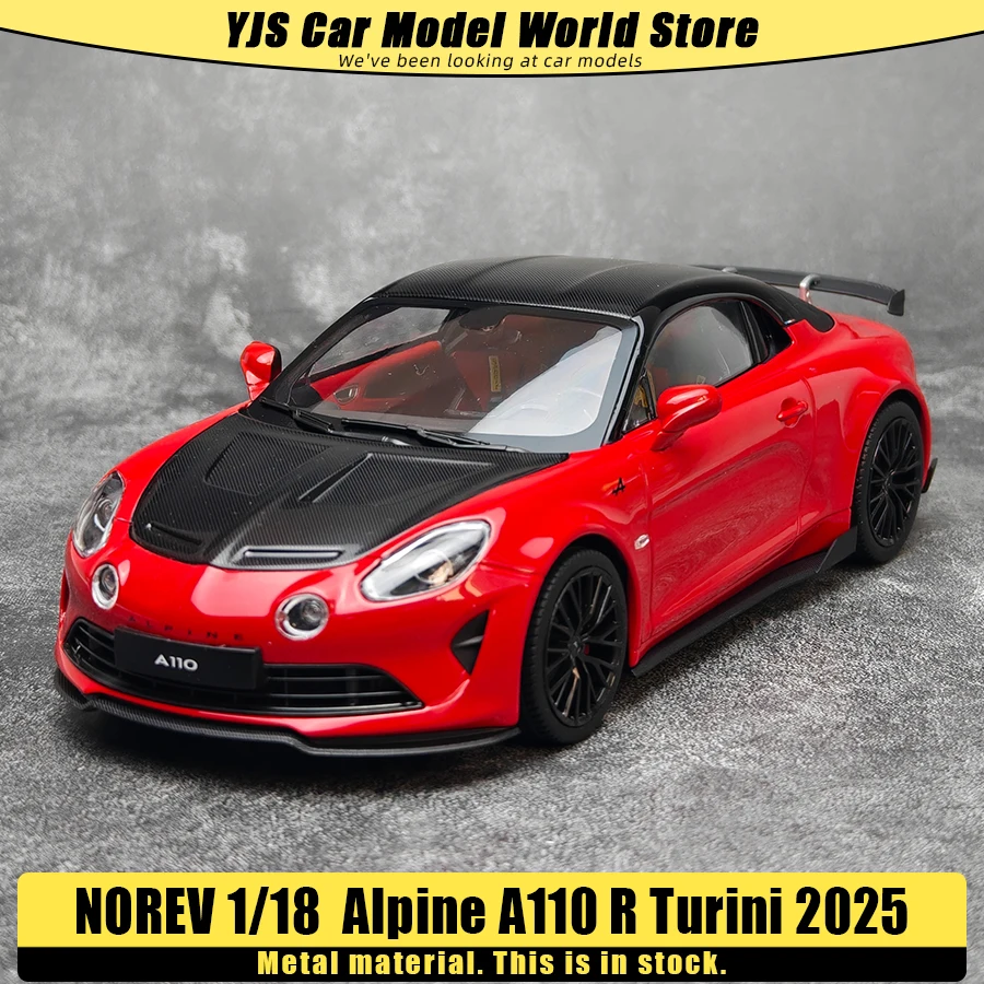 

NOREV diecast models 1:18 Alpine A110 R Turini 2025 Car model holiday gift collection