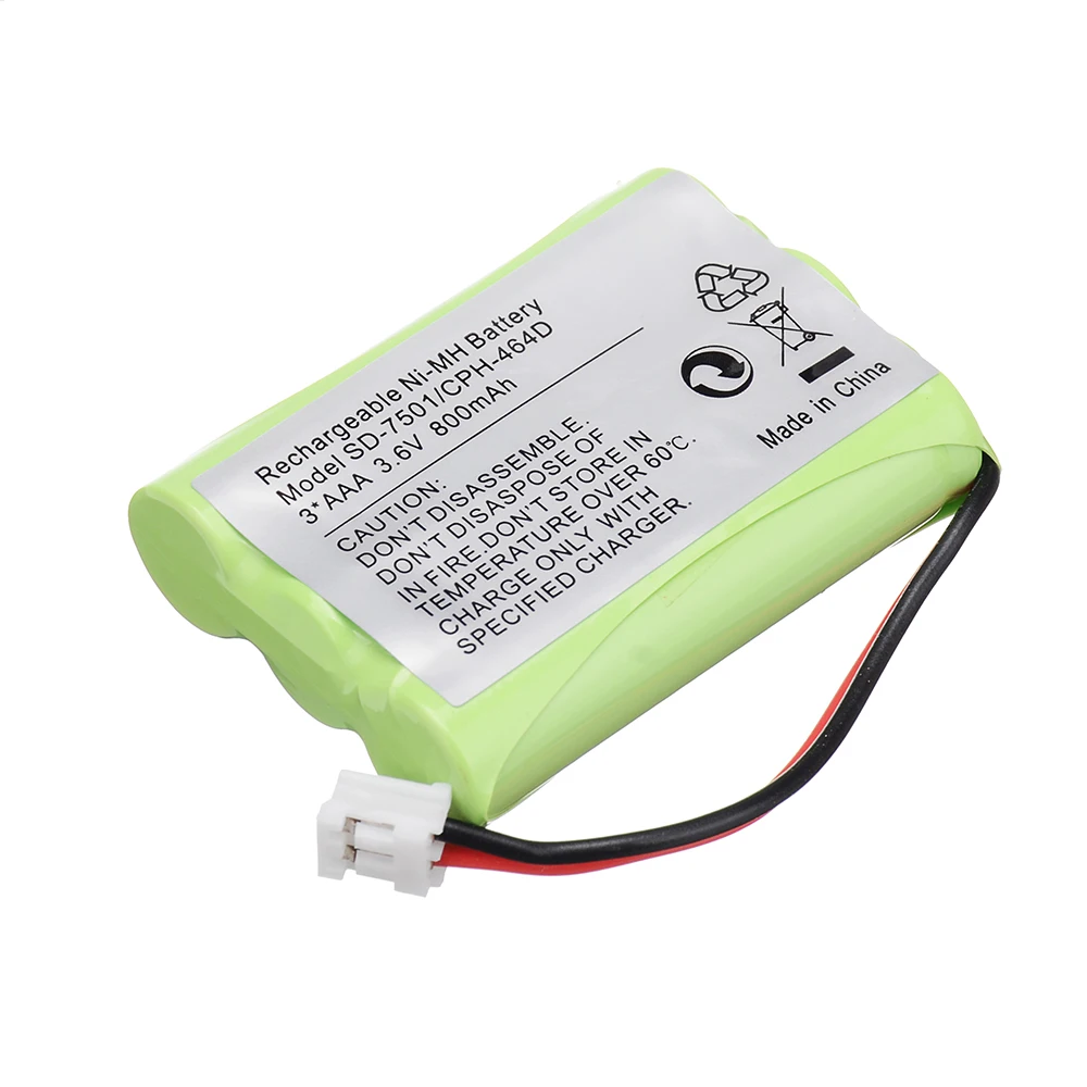 1 SZTUK Ni-MH 3,6 V 800 mAh bezprzewodowy akumulator do domowego telefonu Motorola SD-7501 V-Tech 89-1323-00-00 AT & T Lucent 27910 CPH-464D