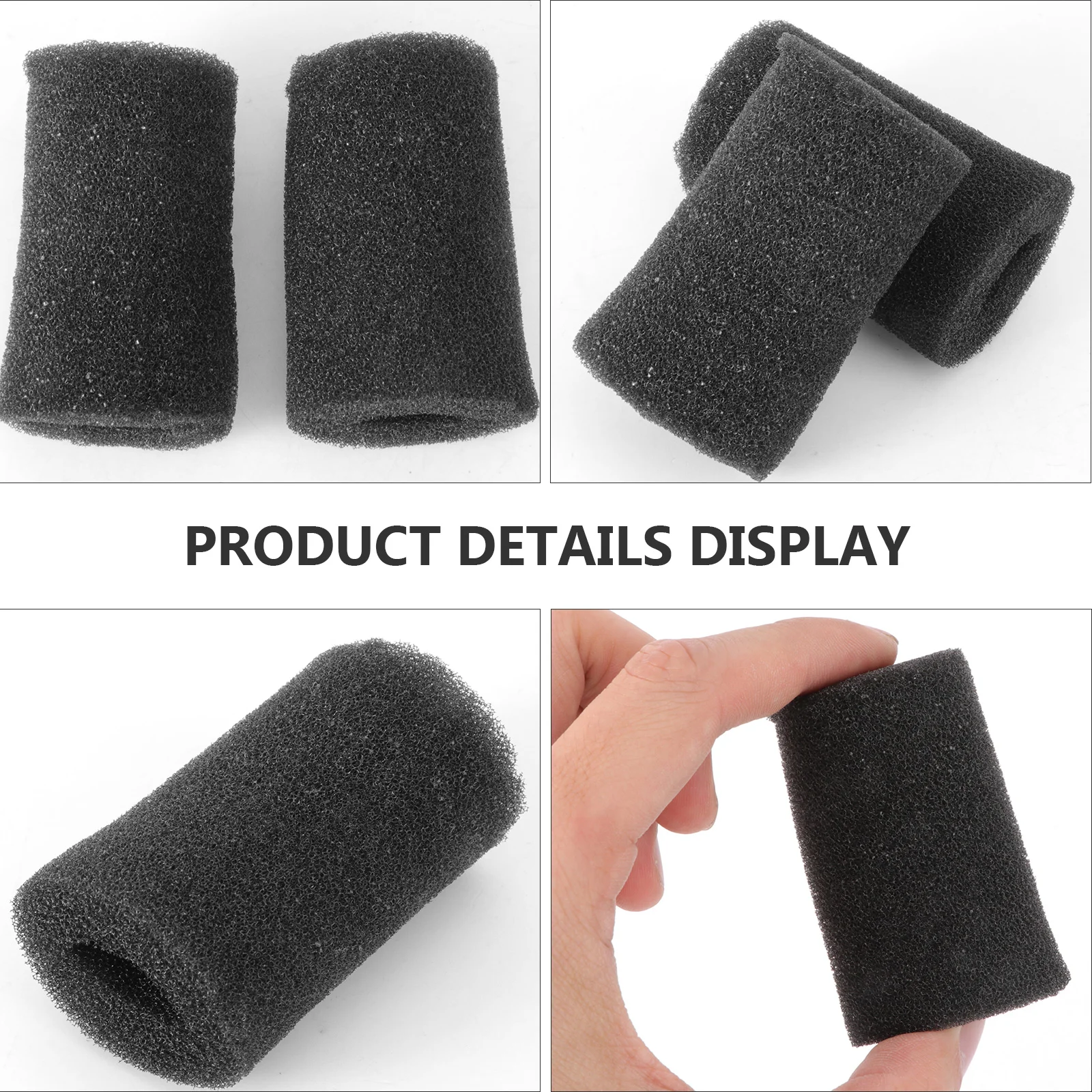 2 PCS Air Fittings Sponge Filter Aquarium Fish Tank Pre-filter Outdoor Mini Baby Child